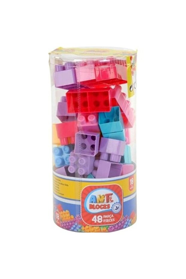 Toy Ant Blocks 48 Pieces Pastel Color Building Toy Ant048-P