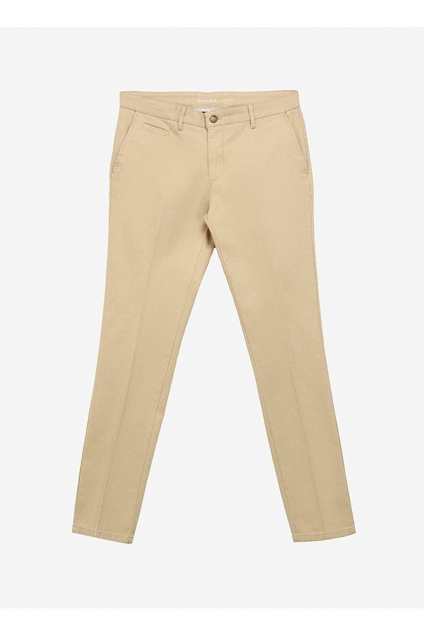 Altınyıldız Classics Normal Bel Dar Paça Slim Fit Vizon Erkek Pantolon 4A0124100064 - 1
