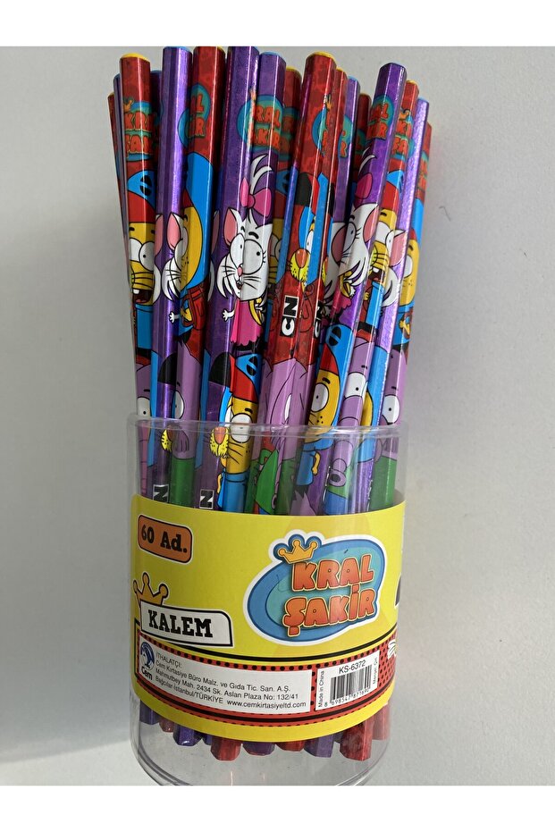 Kral Şakir Kurşun Kalem 10 Adet - 2