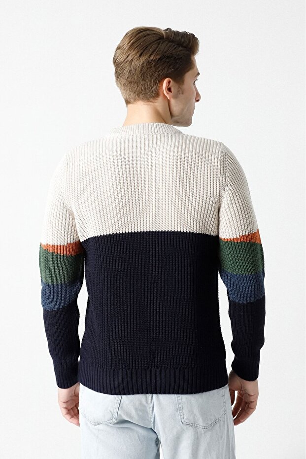 84600 Landscape Patterned Knitwear Sweater - 4