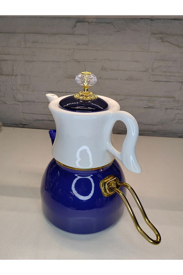 Ceramic Large Size Teapot Set Red Top Teapot 1.2Lt Bottom Teapot 2.3Lt Seramik Büyük Boy Çaydanlık - 3