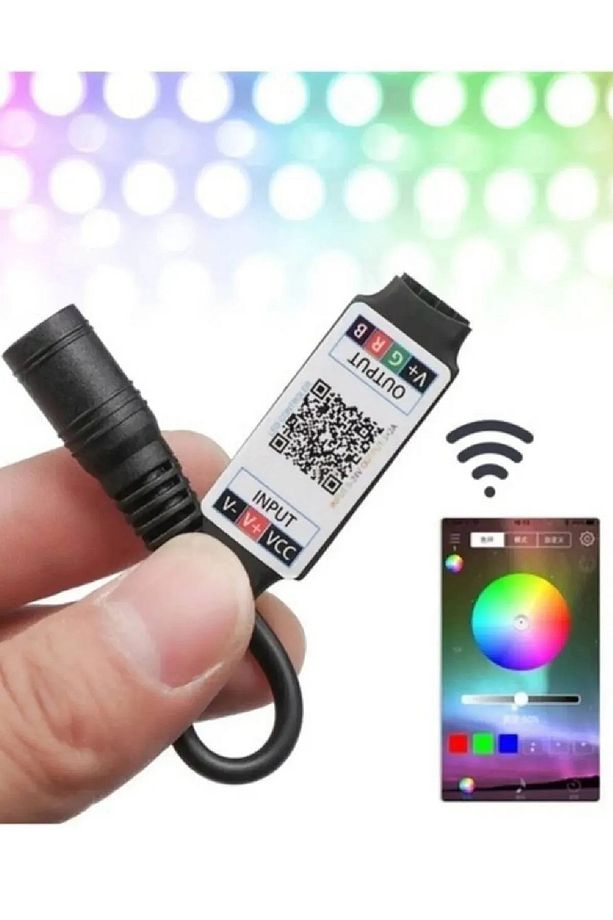 Bluetooth Ile Telefondan Rgb Şerit Led Kontrol Modülü Led Control - 1