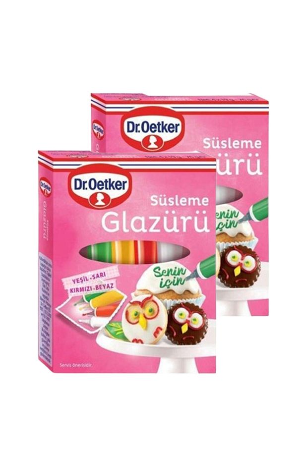 Süsleme Glazürü 4 Çeşit X 19 gr 2'li - 1