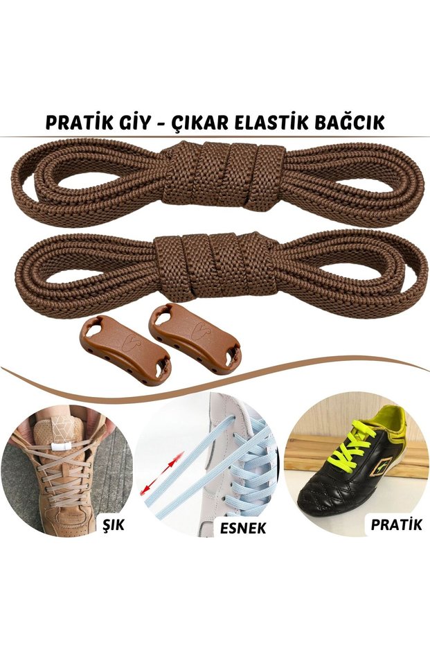Practical Wearable Elastic Smart Laces, Elastic Shoelaces Children's Crampon Boot Laces