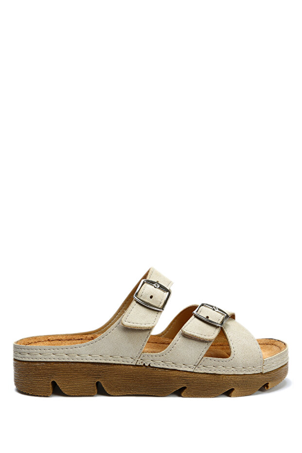 Sıb220519 -natura Women's Anatomical Leather Slippers 36-41