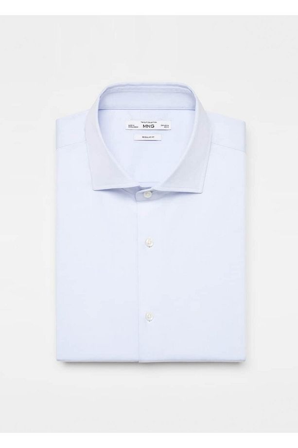 Gömlek Kol Düğmeleri Slim Fit Dimi Kumaş Gömlek - 5