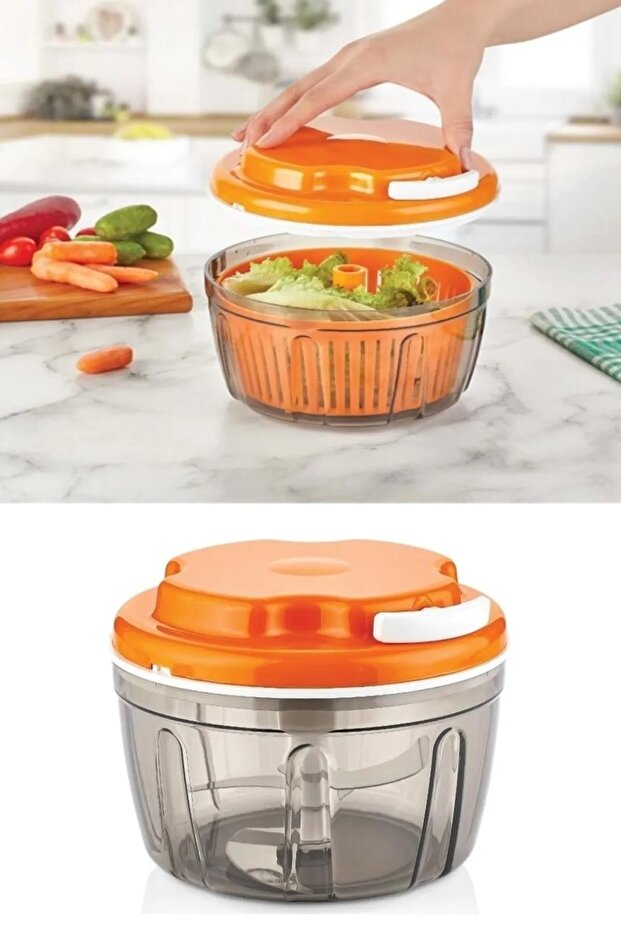 Wenken Three-Function String Hand Rondosu Chopper Mixer Vegetable Dryer Three-in-One - 4