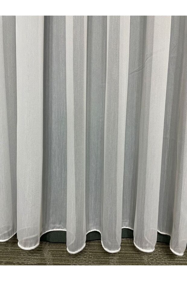 Herringbone 1 in 2 Sparse Pleated Tulle Curtain