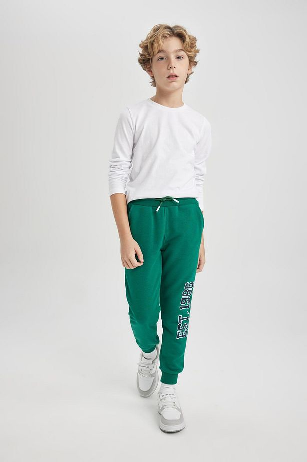 Erkek Çocuk Baskılı Beli Bağcıklı Lastikli Paça Cepli Jogger Eşofman Altı B8925a823cw - 3