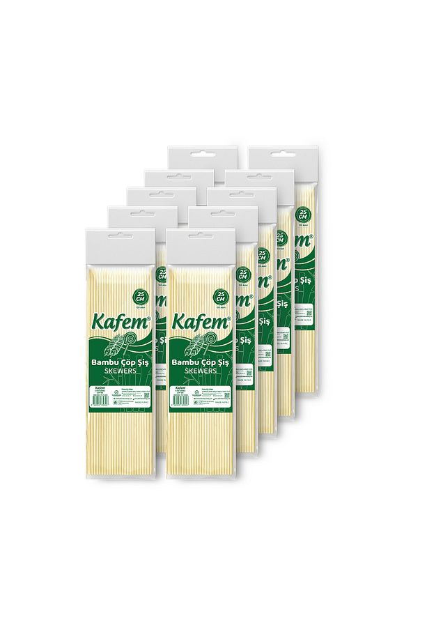 Bambu Çöp Şiş 25 cm 100 Lü X 10 Paket - 1