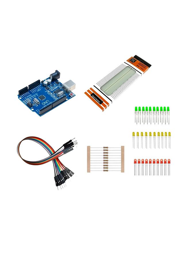 Arduino İle Trafik Lambası Yapım Proje Seti - E-Pdf İçerikli - 1