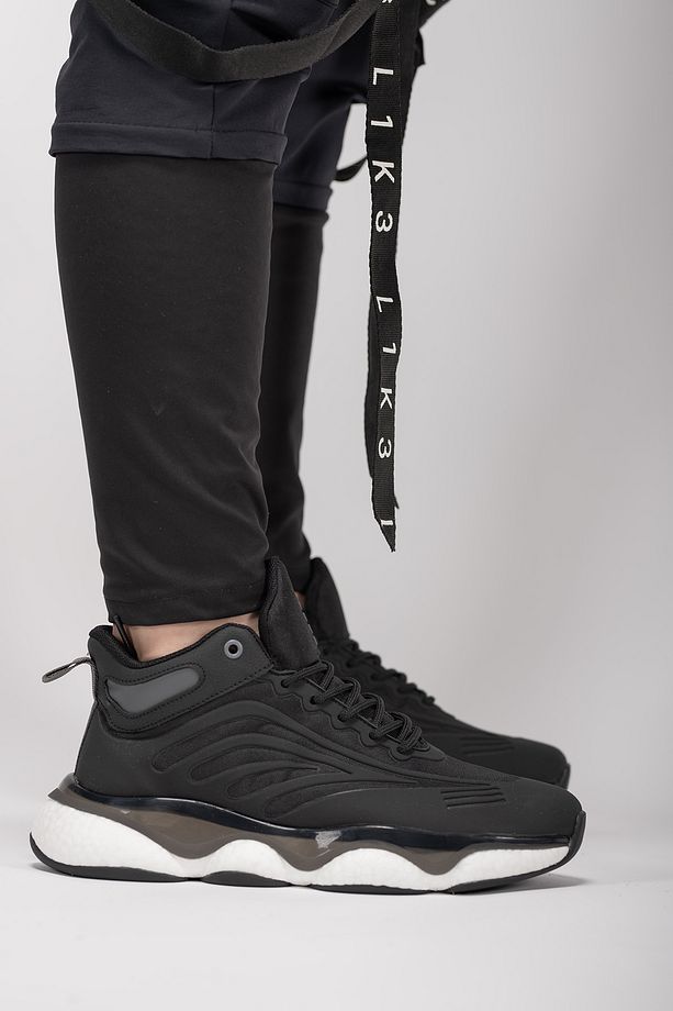 Tharndaer Erkek Sneaker Bot 0012420 Siyah Siyah - 5