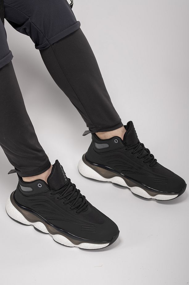Tharndaer Erkek Sneaker Bot 0012420 Siyah Siyah - 6