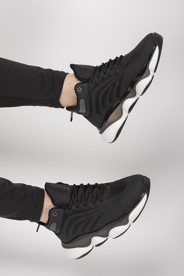 Tharndaer Erkek Sneaker Bot 0012420 Siyah Siyah - 4