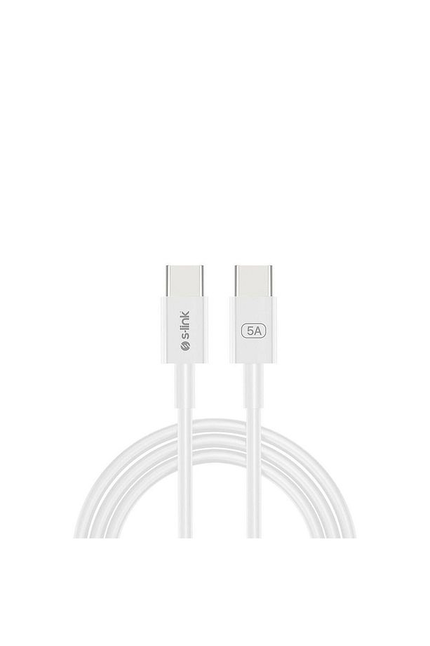 SL-C124 100WATT PD 3.0 TYPE-C TO QUICK DATA VE ŞARJ KABLOSU -BEYAZ - 1