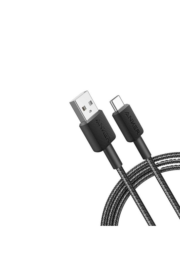322 USB-C to USB-A 1.8M 30W Şarj Data Kablosu - Siyah - 2