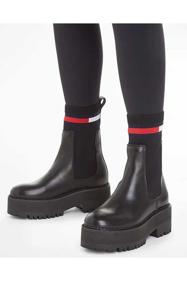 Kadın Tommy Hilfiger Flatform Low Boot EN0EN02301 - 3