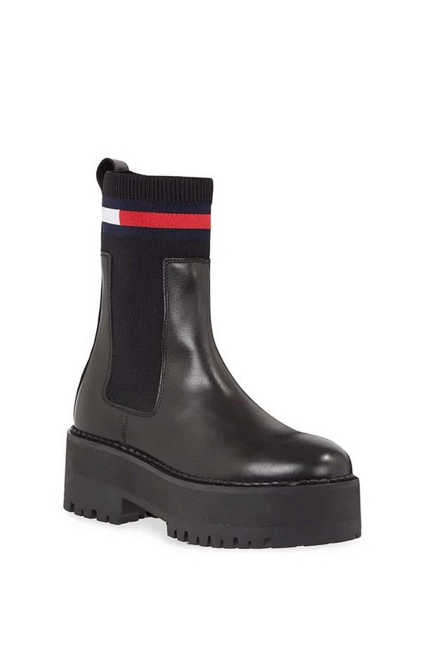 Kadın Tommy Hilfiger Flatform Low Boot EN0EN02301 - 4