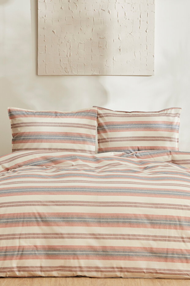 Tahara Double Duvet Cover Set Terracotta