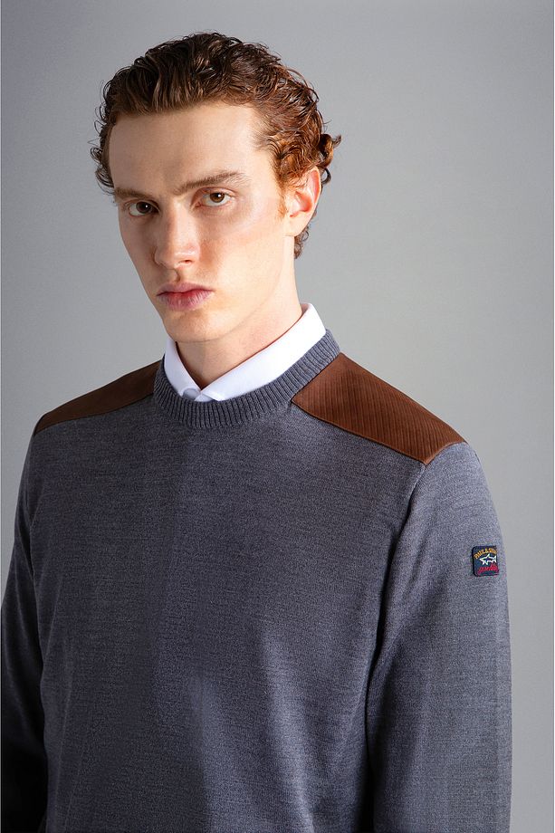 MEN'S KNITTED ROUNDNECK C.W. WOOL - 3