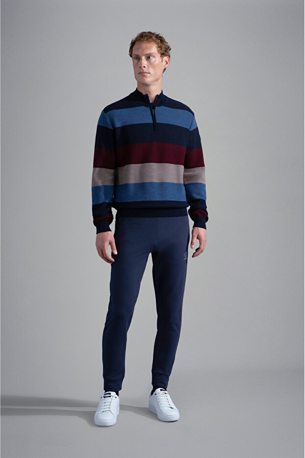 MEN'S ZIPPED PULLOVER C.W. WOOL - 4