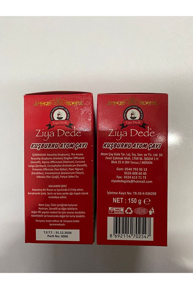 Ziya Dede Kuşburnu Atom Çayı 150 Gr - 4