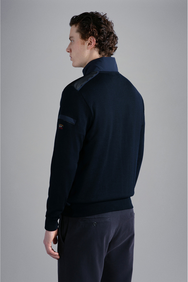 MEN'S ZIPPED PULLOVER C.W. WOOL - 2