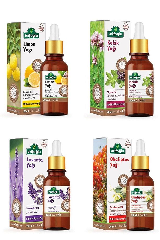Lavanta Yağı + Limon Yağı + Kekik Yağı + Okaliptus Yağı 4 X 20 Ml - 1