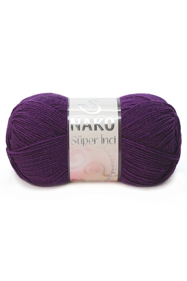 Süper Inci 3260 (MOR) El Örgü Ipi/yünü 1 Adet - 2