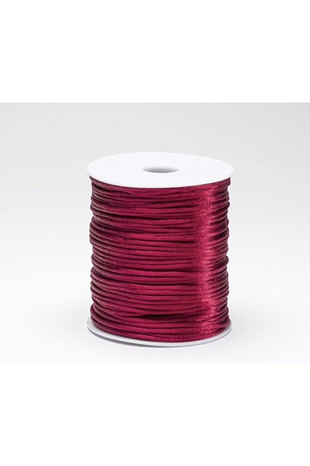 Satin -Flush Thread (Rat Tail) Burgundy