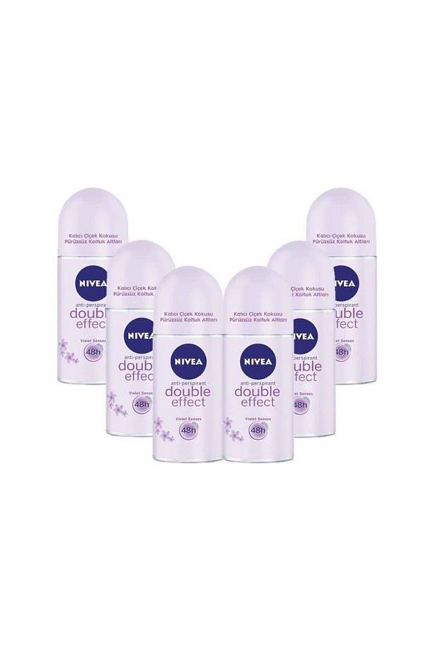 Double Effect Mor Düşler Roll On Kadın 50 ml*6 Adet Paket - 1