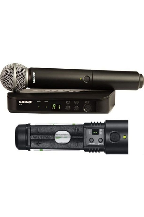 BLX24E/SM58 Dijital Tek EL Telsiz Kablosuz Mikrofon - 6