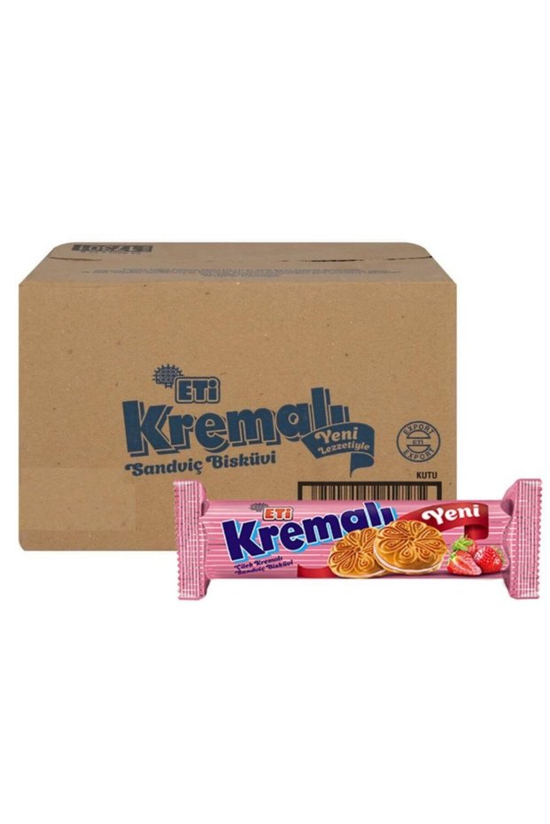Creamy Strawberry Biscuit 77 Gr X 24 Pieces