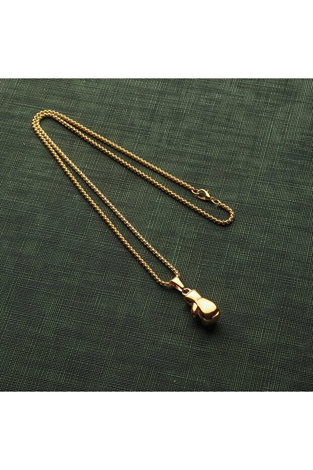 Erkek Çelik Boks Eldiveni Kolye - 2