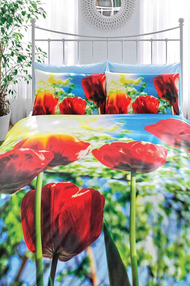 Çift Kişilik Tulip Nevresim Takımı 60127585 - 1