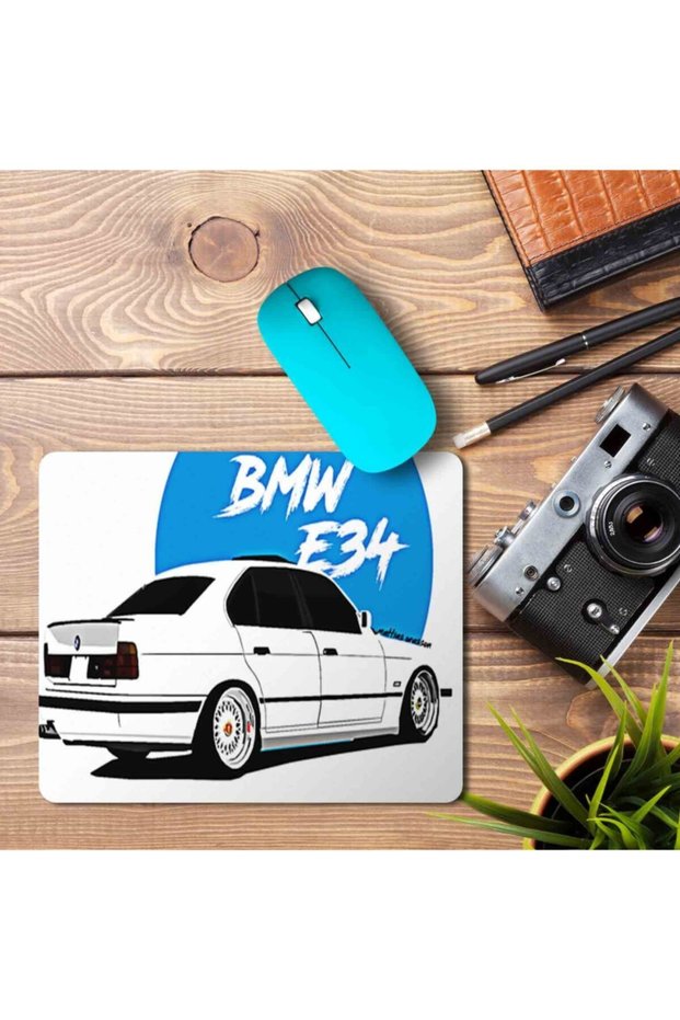 Bmw E34 Blue Mouse Pad Mousepad