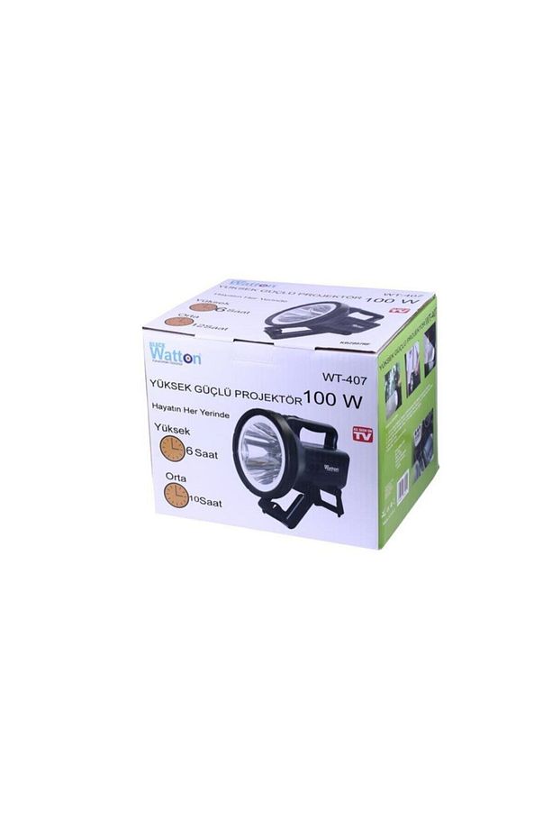 Orjinal Yüksek Güçlü 100 W Büyük El Feneri Wt-407 - 4