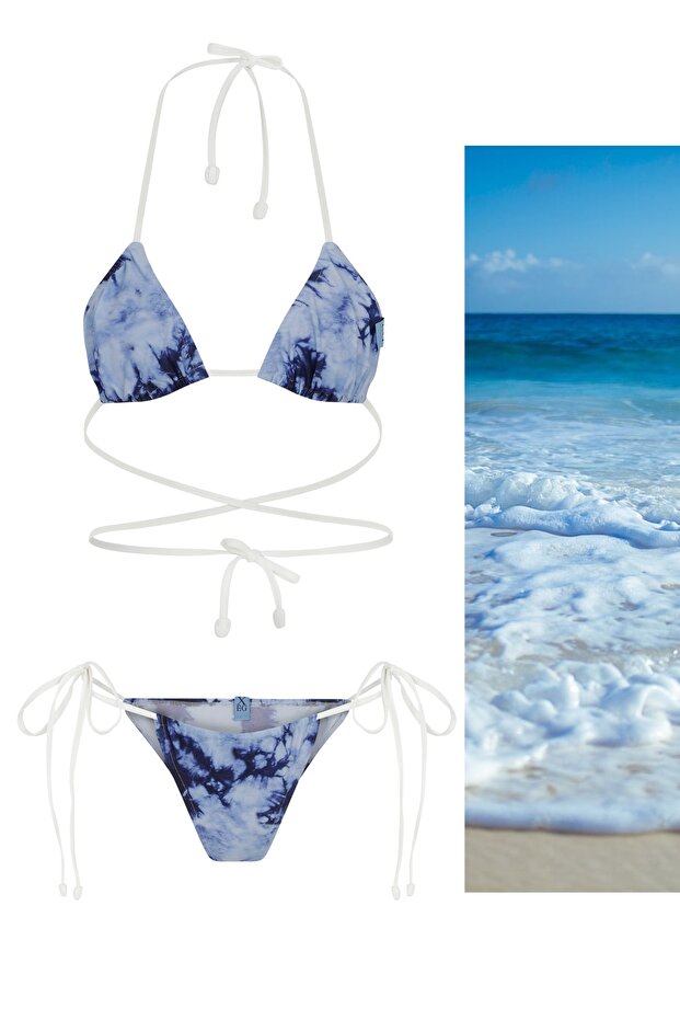Ipli Bikini Üçgen Üst - 1
