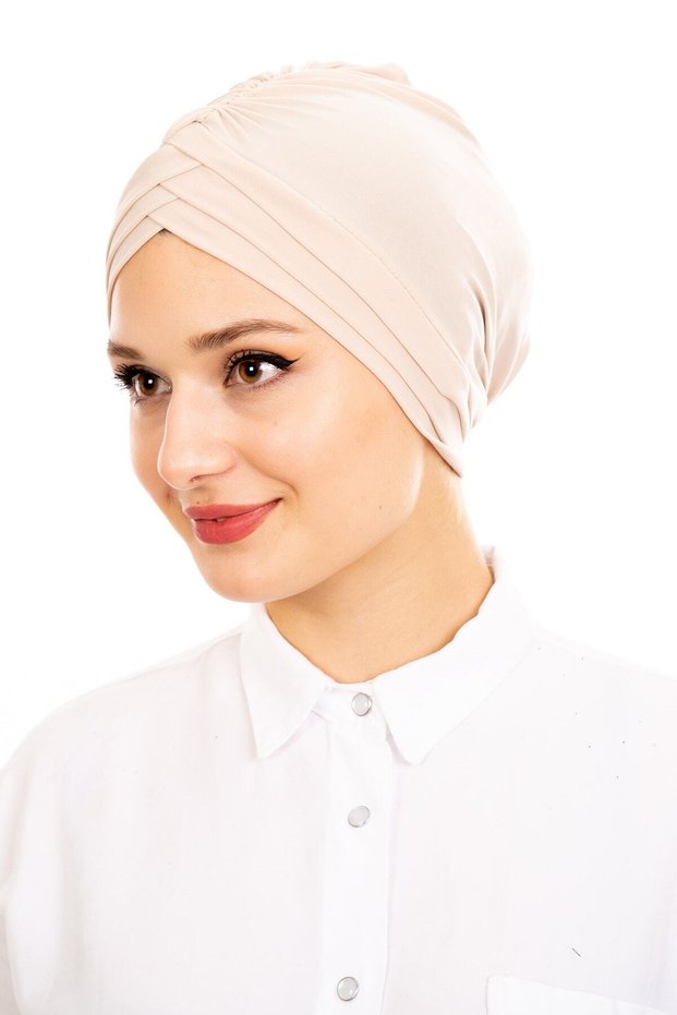 Women's 3-Stripes Beige Colored High School Bonnet