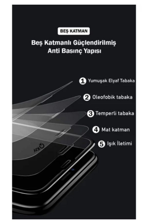 Xiaomi Redmi Note 8 Pro Mat Ekran Koruyucu Seramik Nano Kırılmaz Cam Tam Kaplayan Temperli Cam - 6