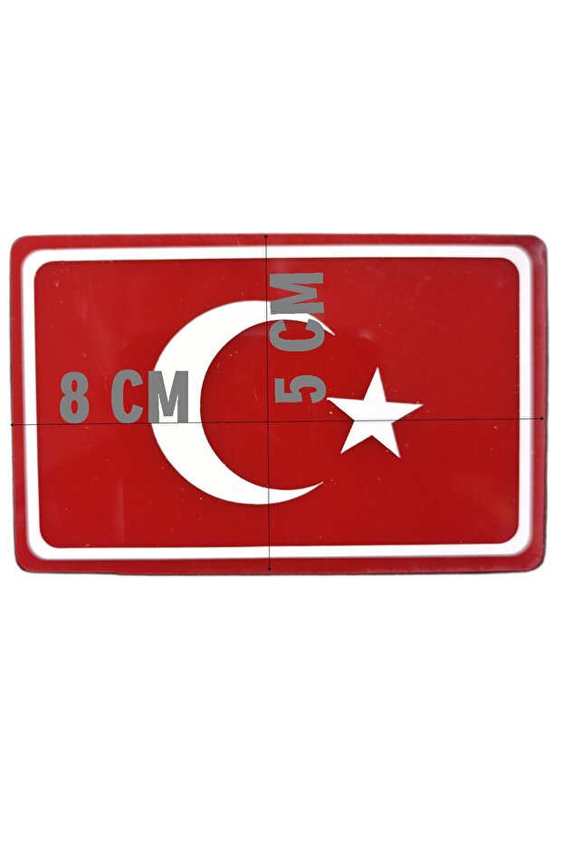 علم تركي منقوش من زجاج شبكي - 2