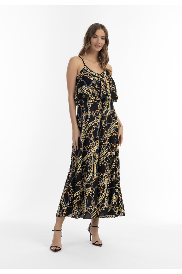 Maxikleid cu Allover-Print - 2