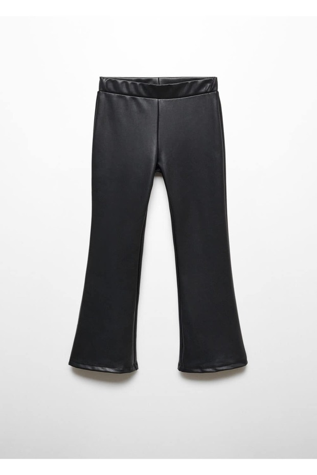 Deri Görünümlü Tayt - 1