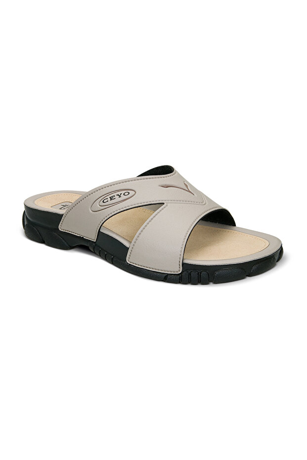 3200-1 حذاء شباشب رجالي 06614 بيج
