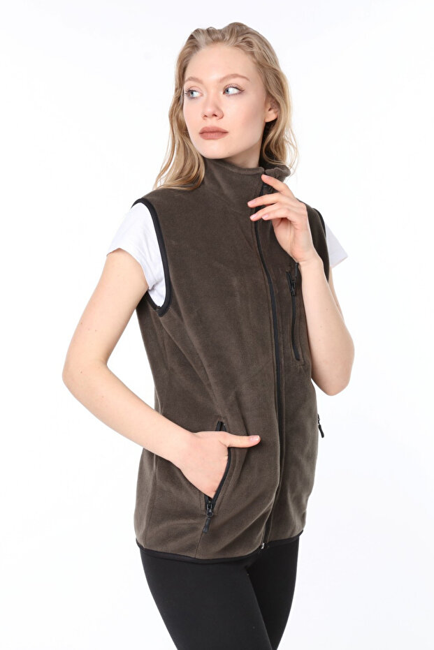 Women's Multi-Pocket Outdoor Fleece Vest