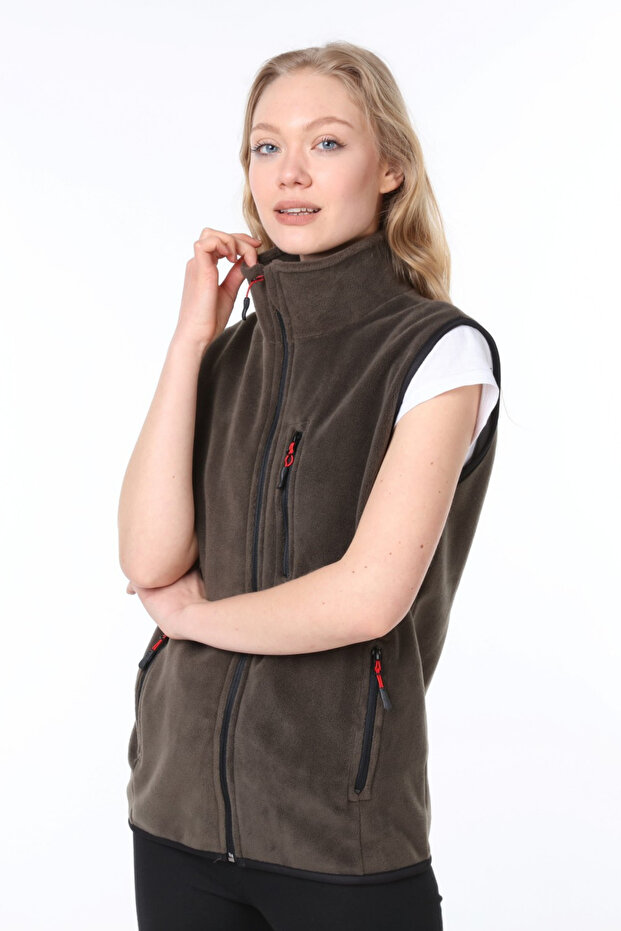 Women's Multi-Pocket Outdoor Fleece Vest