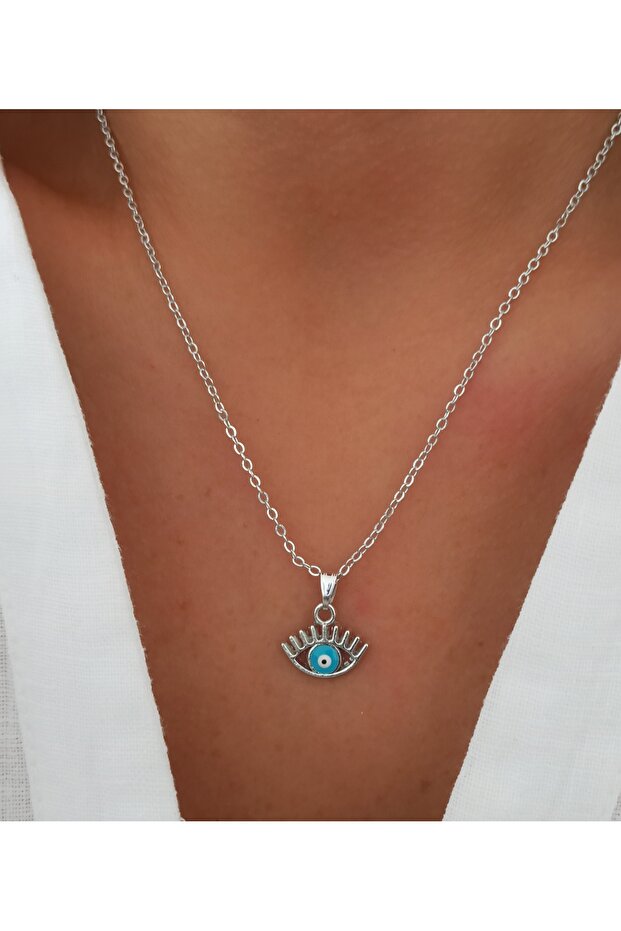 Silver Göz Kolye - 1