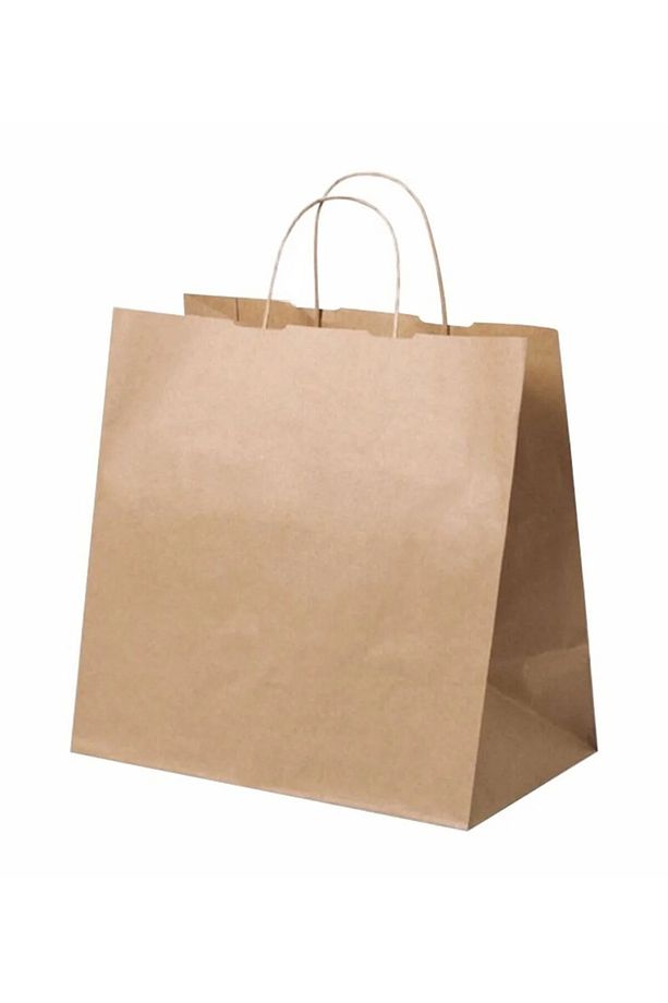 Kraft Kağıt Hediye Poşeti/çantası Burgu Saplı 1000 Adet 29x15x29 - 1
