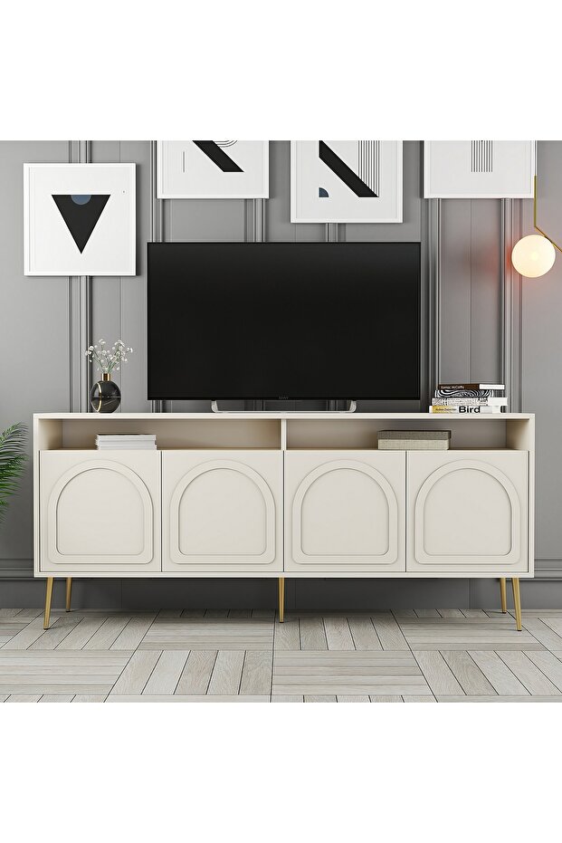 Marsilya Konsol - Krem / Altın - 5