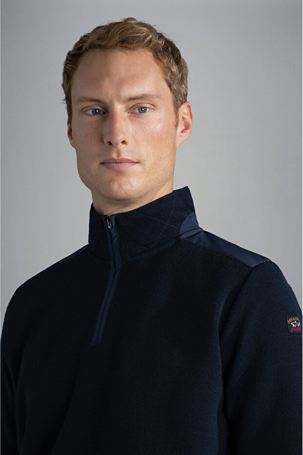 MEN'S ZIPPED PULLOVER C.W. WOOL - 3